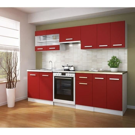 ULTRA Mobile alto da cucina L 40 cm - rosso opaco