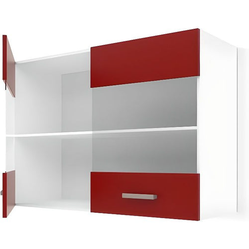 ULTRA Mobile alto da cucina L 80 cm - Rosso opaco