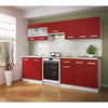 ULTRA Mobile alto da cucina L 80 cm - Rosso opaco