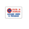 CARTELLO SEGNALETICOUSCITA DI SICUREZZA
