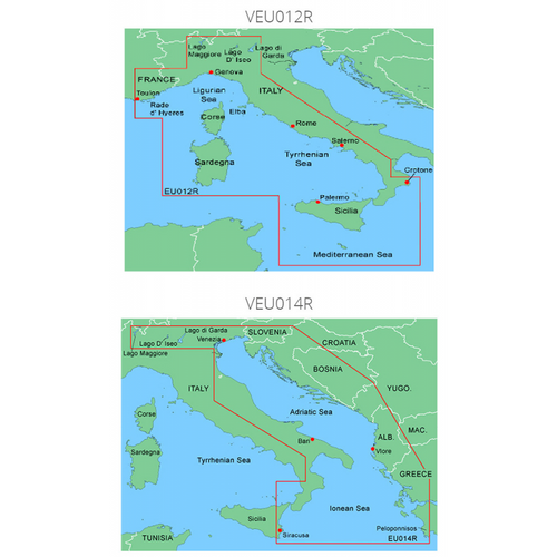 Cartografia Regular Mar Tirreno