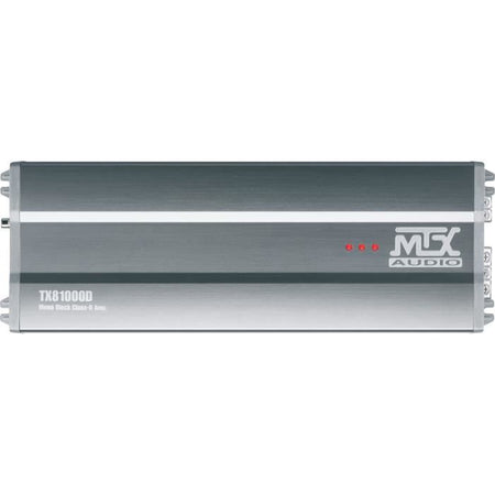 MTX TX81000D Amplificatore 12V Mono Class-D 1x1000W RMS Blocco in alluminio