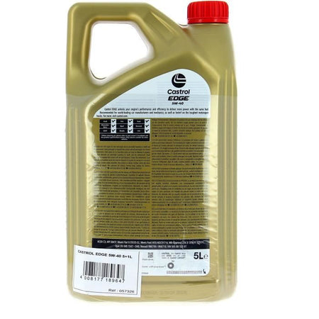 Olio motore - CASTROL EDGE - 5W-40 - 5L+1L - 057326