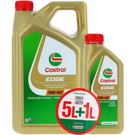 Olio motore - CASTROL EDGE - 5W-40 - 5L+1L - 057326