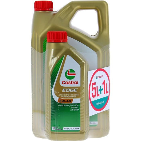 Olio motore - CASTROL EDGE - 5W-40 - 5L+1L - 057326