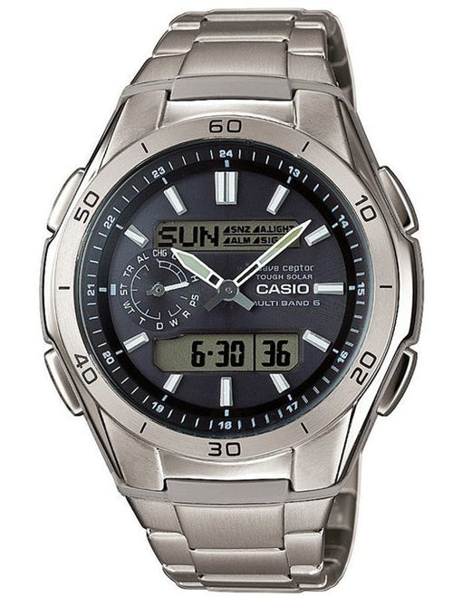 CASIO - Orologio in titanio - WAVECEPTOR - grigio