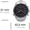 CASIO - Orologio in acciaio inossidabile - EDIFICE - Grigio
