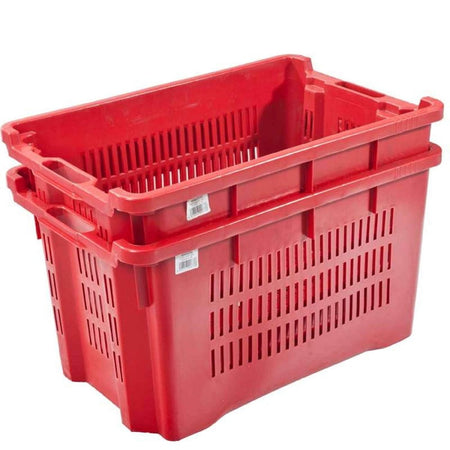 Cassetta in PVC impilabile per raccolta frutti, olive e vendemmia da 40 lt