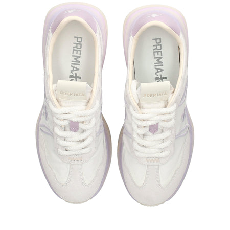 Premiata scarpa donna mod. cassie 7383 white - purple