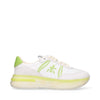 Premiata scarpa donna mod. cassie white - lime CASSIE 7384