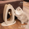 Tiragraffi per gatti - CATIT - Pixi Large - Con pallina in tessuto e piuma - Effetto rovere naturale
