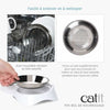 Ciotola per gatti - CATIT - PIXI - 200 ml - Ciotole rimovibili in acciaio inox - Bianco