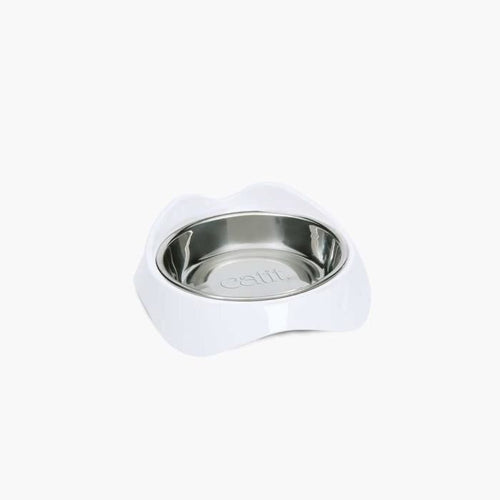 Ciotola per gatti - CATIT - PIXI - 200 ml - Ciotole rimovibili in acciaio inox - Bianco