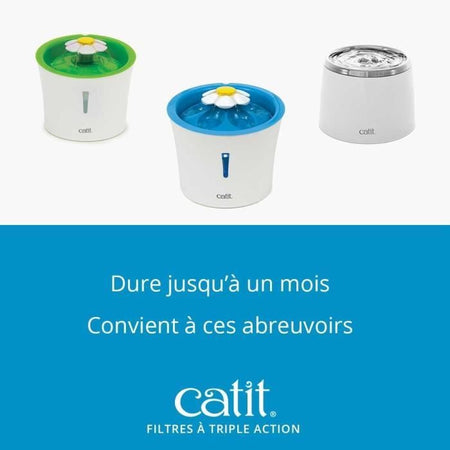 Filtro - Catit - Tripla Azione - Confezione da 12 - Acqua pulita - Prevenzione delle malattie urinarie