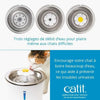 Fontanella per gatti Catit Flower - 3L - Parte superiore in acciaio inossidabile - Con LED - Bianco