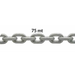 Catena Zinc. Calibrata Ø Mm.6X75Mt