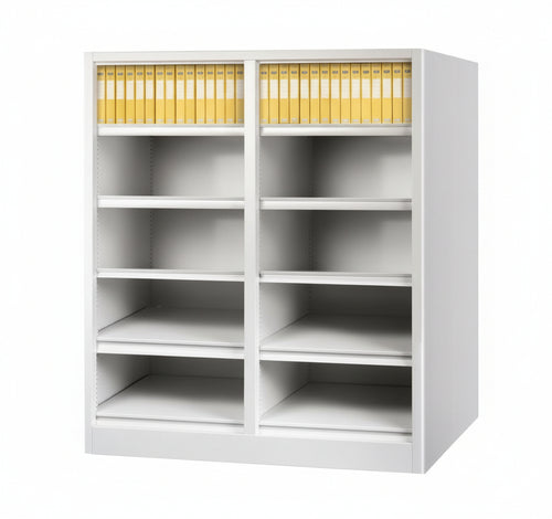 Armadio cartelliera da ufficio con 10 caselle a giorno cm. 90x35x106h