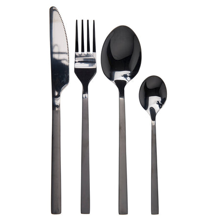 Servizio di posate in acciaio inox per 4 persone set da 16 pezzi