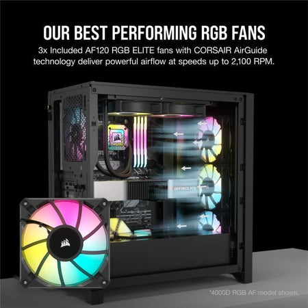 Caja para PC - CORSAIR - FRAME 5000D RS ARGB Airflow - Semitorre - Negra - CC-9011309-WW