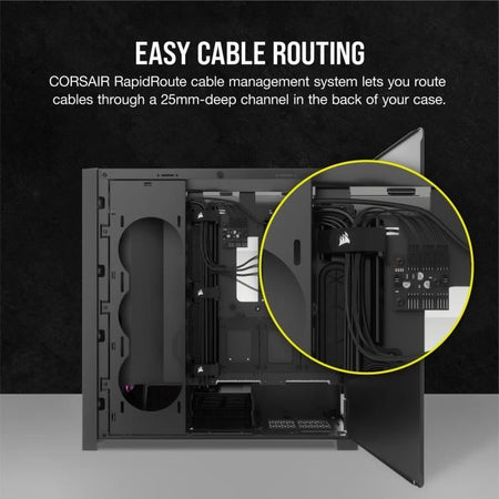 Caja para PC - CORSAIR - FRAME 5000D RS ARGB Airflow - Semitorre - Negra - CC-9011309-WW