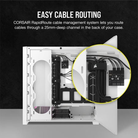 Caja para PC - CORSAIR - FRAME 5000D RS ARGB Airflow - Semitorre - Blanco - CC-9011310-WW