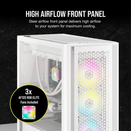 Caja para PC - CORSAIR - FRAME 5000D RS ARGB Airflow - Semitorre - Blanco - CC-9011310-WW