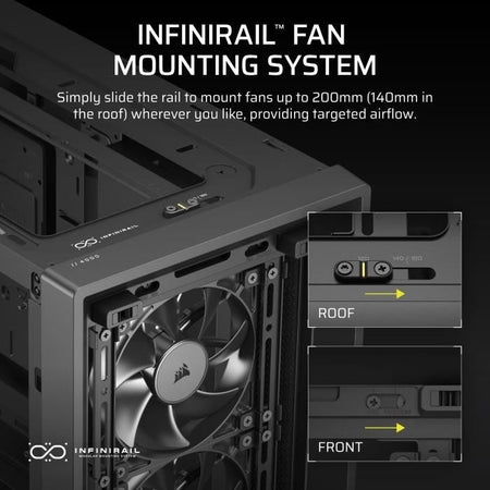 Case per PC - CORSAIR - FRAME 4000D RS - Mid-Tower - Nero - CC-9011312-WW