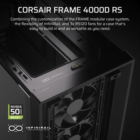 Case per PC - CORSAIR - FRAME 4000D RS - Mid-Tower - Nero - CC-9011312-WW