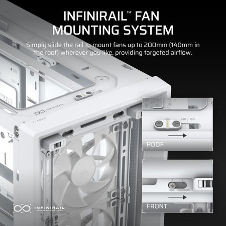 Case per PC - CORSAIR - FRAME 4000D RS - Mid-Tower - Bianco - CC-9011313-WW
