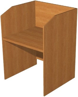 Reception call center postazione singola in melaminico verniciato cm. 90x80x119h