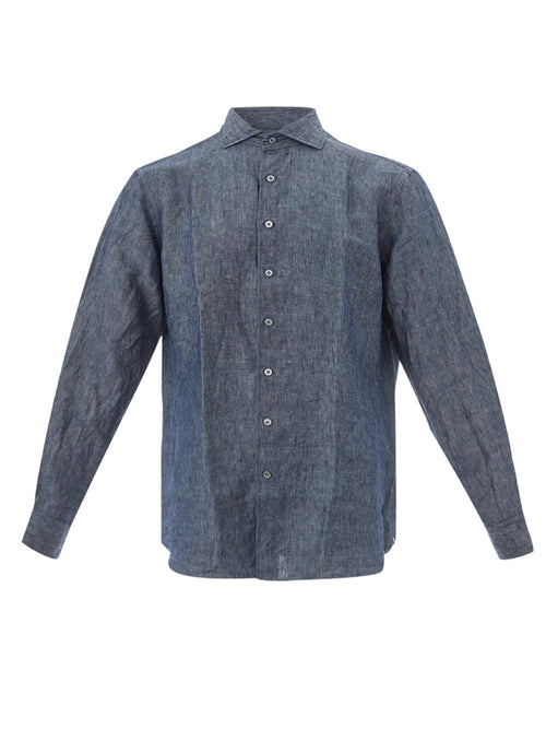 Lardini Camicia Effetto Denim da uomo