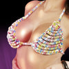 Reggiseno Candy bonbon con caramelline colorate commestibili per la sposa alla festa di addio al nubilato celibato hot sexy gadget per adulti 18+