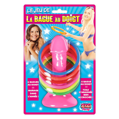 Gioco di abilità del lancio degli anelli sul pisello gadget per adulti per la novella sposa futura alla festa di addio al nubilato 18+