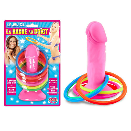 Gioco di abilità del lancio degli anelli sul pisello gadget per adulti per la novella sposa futura alla festa di addio al nubilato 18+