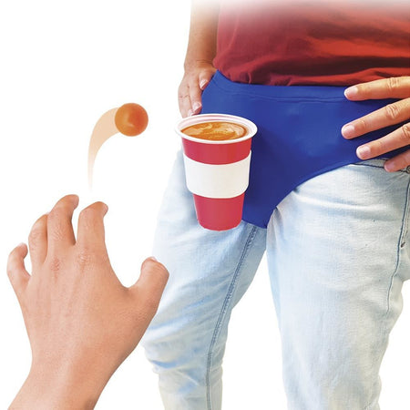 Gioco di bevute con 1 slip, 3 palline e 1 bicchiere per la festa hot di addio al celibato nubilato sexy gadget per adulti 18+