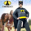 Costume intero da Batman con pisello per la festa hot di addio al celibato nubilato sexy gadget per adulti 18+