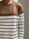 Maglia dolcevita righe