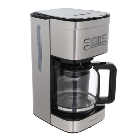 CONTINENTAL EDISON Caffettiera con filtro programmabile - CECF12TIX - 1,25 L - Acciaio inossidabile