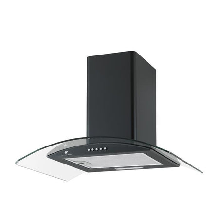 Cappuccio decorativo di Edison Continental - L60 cm - nero e vetro