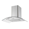 Cappuccio decorativo di Edison Continental - L60 cm - vetro in acciaio inossidabile