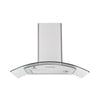 Cappuccio decorativo di Edison Continental - L60 cm - vetro in acciaio inossidabile
