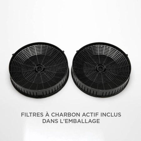 Cappa decorativa nera CONTINENTAL EDISON CEHD6065B - L60 cm