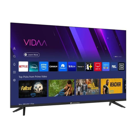 TV QLED - CONTINENTAL EDISON - CELED43SVQLD25B6 - 43'' (109 cm) - UHD 4K 3840x2160 - SMART VIDAA - 3xHDMI - 2xUSB