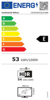 TV LED QLED - CONTINENTAL EDISON - 50 (127 cm) - 3xHDMI - 2xUSB - Nero - CELED50SVQLD25B6
