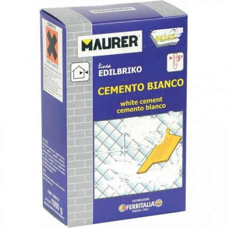 Cemento Bianco Kg 5 Maurer Confezionato
