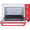 CONTINENTAL EDISON CEMF35R - Miniforno elettrico 35L rosso - 1500W - Girarrosto, Convezione naturale