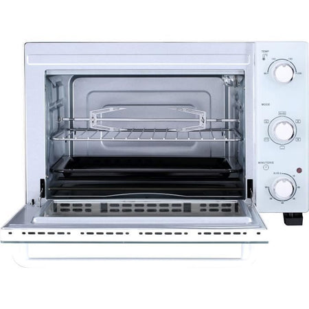 CONTINENTAL EDISON CEMF35W - Miniforno elettrico 35L bianco - 1500W - Girarrosto, Convezione naturale