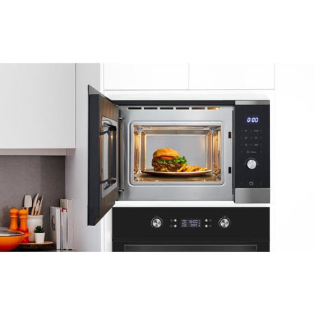 Microonde con grill da incasso CONTINENTAL EDISON CEMO25GINE Nero Acciaio inox L59,5 x H38,8 x P40,1 cm 25L
