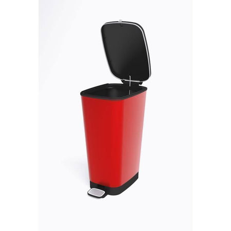 Pattumiera a pedale KIS Chic Bin Style - L - 50 l - Rosso