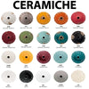Plafoniera Vintage Country Ferro E Ceramica Tortora D30 1 Luce E27